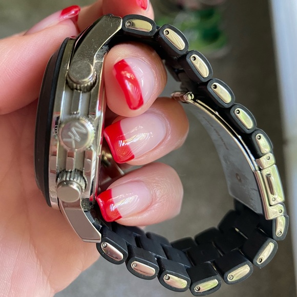 Michael Kors Matte Black Watch - Picture 2 of 5